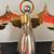 3 Tall Vintage Silver and Gold Plated 9” angel candle holders 4 thumbnail