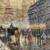 Paris Street Scene Oil on Canvas 26 in. W. x 30 in. 4 thumbnail