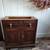 Antique early americana sideboard cabinet with marble top 7 thumbnail