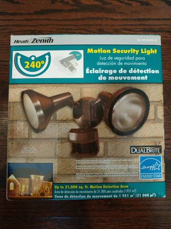 Heath/Zenith Motion-Sensing Security Spotlights! Garage, House, etc. 1