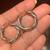 Yellow and White Gold Hoop Earrings   Excellent Condition 8 thumbnail