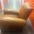 Mitchel Gold Tribeca Rustic Tight Back Leather Club Chair Pottery Barn 2 thumbnail