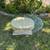 Vintage Plaster and glass top coffee table 2 thumbnail