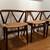 Rare Mid Century BRUNO HANSEN Wishbone Chair set. Teak and Cord x 4 3 thumbnail