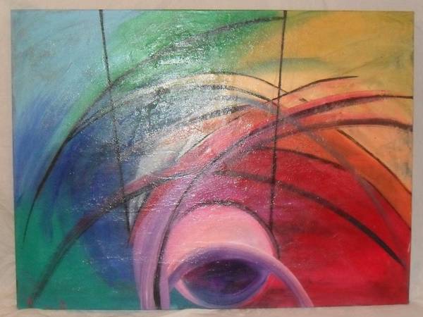 Painting “ALIGNMENT” by Artist Sheri Salin 1