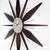 Like new Infinity Instruments Utopia Metal 30" Sunburst Wall Clock 2 thumbnail