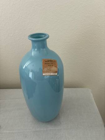 Vase Blue Ceramic 1