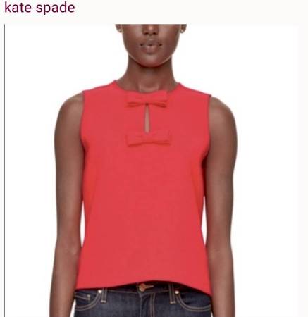 NEW $178 KATE SPADE Go Fly A Kite Bow Top Shirt 1