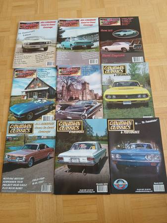 9 - rare - CANADIAN CLASSIC CAR MAGAZINES 2000 to 2006 1