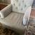 Tufted Club Chair with Casters, Stone/Grey 1 thumbnail