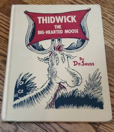 Vintage 1948 Dr. Seuss Book Thidwick The Big Hearted Moose 1