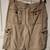 Men's Kakhi Cargo Shorts With 4 Pockets In The Front And 2 Pockets In 1 thumbnail