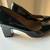 Black Patent Block Heel Pumps 2 thumbnail
