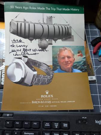 Rolex DeepSea Seadweller Autographed brochure 1