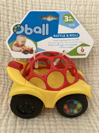 New Oball Rattle and Roll Sports Car Easy Grasp...BPA free 1