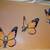 Butterfly Lithograph - Vintage 1978 - 3 Butterflies w/ Faces - Cartoon 1 thumbnail