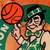 🍀 Boston CELTICS 🏀 41½" Diameter Tabletop USED Wood NBA Good 3 thumbnail