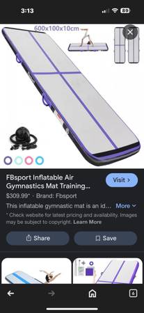 FBsport Inflatable  20 ft  Gymnastics Mat Training... 1