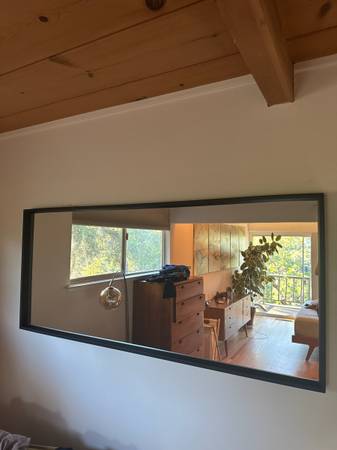 Black frame mirror from Ikea 1