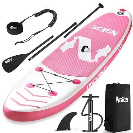 Naice Inflatable Stand Up Paddle Board, 10’6 × 30” × 6” 1