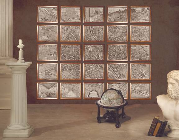 NEW - Home Decor - Wall Map of Paris in the year 1739 1