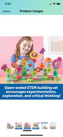 Learning Resources build and bloom gears STEM toy 1