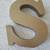 Gold Wooden Initial Letter 'S' Tabletop/Stand Alone/Wall Décor 2 thumbnail