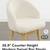 Beige Upholstered Swivel Counter stools-Set of 4 2 thumbnail