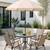 New 6 Piece All Weather Folding Dining Set, Small Outdoor Metal Table and Chairs 1 thumbnail
