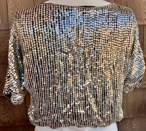 Vintage Sequins Top 'Butterly' Front, Small Size - $45 (Asheville)62946980564611122