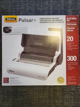 Fellowes Pulsar 300 Manual Comb Binding Machine, 300 1