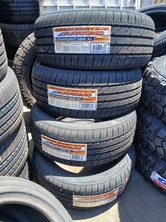 4 New Tires Installed/ 4 Llantas Nuevas Instaladas 225/50/17 Arroyo Ti 1