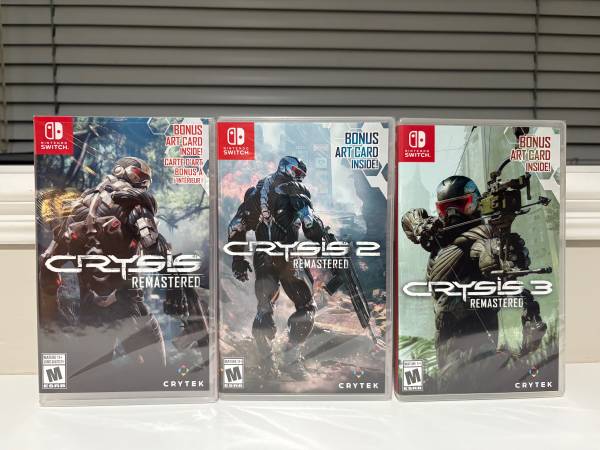 New! Nintendo Switch: Crysis Remastered Trilogy Bundle (1/2/3) 1