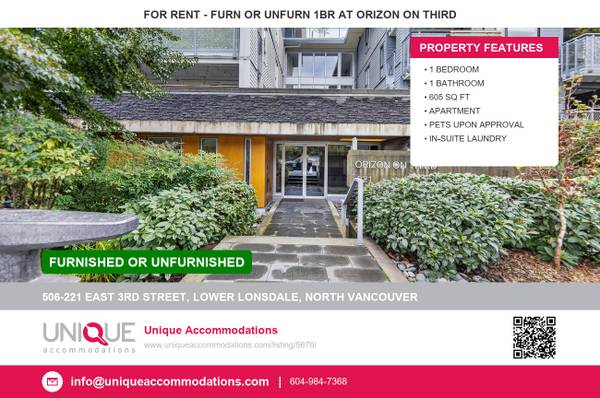 UniqueAccommodations.com ID:5676 Furnished/Unfurnished 1 bedroom Condo 1