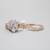 14K Rose Gold Lab Grown Diamond Pear Shaped Ring Set (2.10 CTW) 1 thumbnail