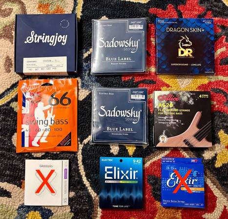 Bass and Guitar Strings 1