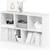 Furinno Luder Bookcase / Book / Storage , 5-Cube, White 5 thumbnail