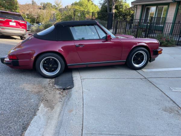 1989 PORSCHE 911 CAB PRISTINE 68000 MILES - $67,000 (Agoura hills)63615888116995123