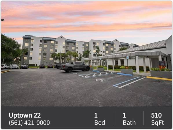 $1,550 / 1br - 510ft2 - Sweeping views are just outside your window! 1 Bd, 1 Ba, 510 SqFt! (West Palm Beach)63983675708163121