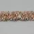 Beaded Bracelet with Button Closure/Pink/Peach/Gold/Clear Tones/up to 1 thumbnail