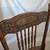 Antique pair of spindle chairs with carved back 10 thumbnail