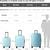 New 3-Piece Luggage Set (20" 24" 28") with Wheels, ABS Hardshell 3 thumbnail