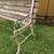 antique solid iron garden park bench heavy 100 years old needs slats 9 thumbnail