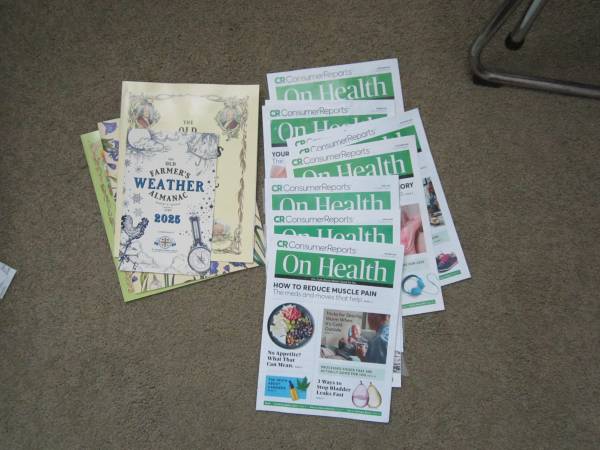 free CR On Health and Farmer's Almanac magazines 1