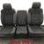 14-19 Chevy Silverado Black Cloth Heated Front Bench Bucket Seats Seat 13 thumbnail