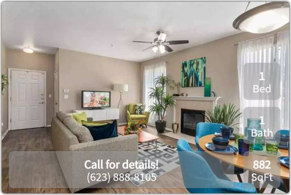 Be at the center of it all: 1 BR, 1 BA, 882 Sq Ft. 1