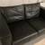 Black Leather Sofa - two seater 5 thumbnail