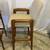 Pair of 2 Vintage Solid Teak Upholstered Bar Stools by Benny Linden 5 thumbnail