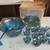 Indiana Carnival Glass Iridescent Blue Punch Bowl set 1 thumbnail