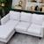 (Free Delivery 🚚) Cream 2-Piece Couch w/Reversible Chaise 7 thumbnail